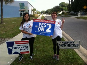 New College of Florida SSDPers Victoria Jara and Eilis Ryan