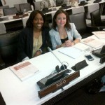 Mahogany and Lauren at the UN