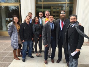 SSDPers lobbying at the New Mexico State capitol, January 2016