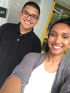 Lalitha Thirunagari (right) and Oliver Zerrudo (left)