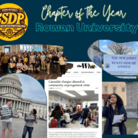 Rowan University SSDP Wins Chapter of the Year!
