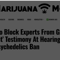 DEA Seeks To Block Experts From Giving ‘Incompetent’ Testimony At Hearing On Proposed Psychedelics Ban