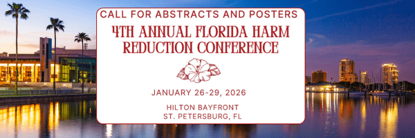 Call for abstracts and posters for Florida Harm Reduction Conference 2026