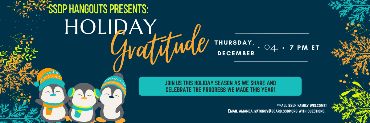 SSDP Hangouts Presents Holiday Gratitude on December 4
