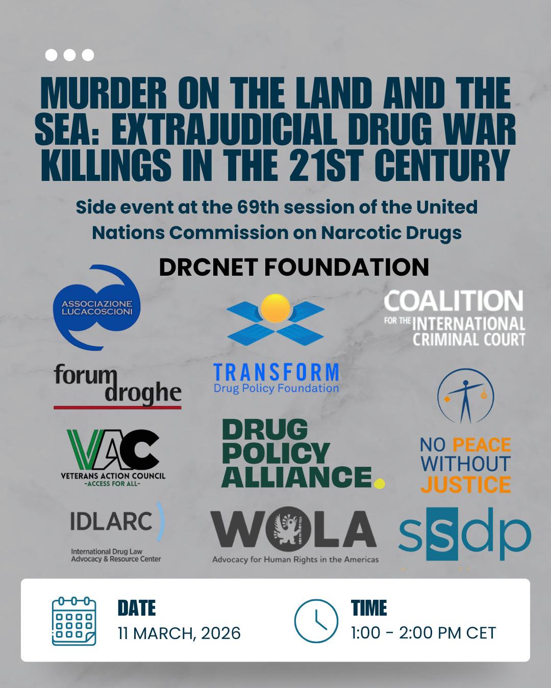 Murder on the Land and the Sea: Extrajudicial Drug War Killings in the ...